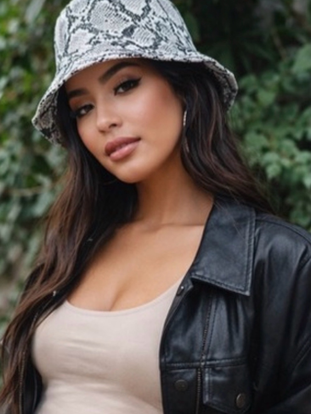 NEW Urban Outfitters Faux Leather Snake Skin Pattern Unisex Bucket Hat